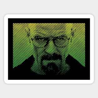 Walter White Breaking Bad halftone style Magnet